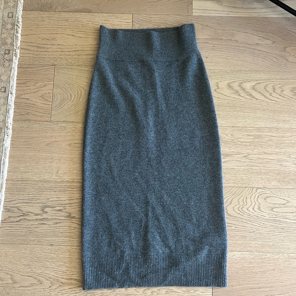 NakedCashmere Charcoal Midi Skirt